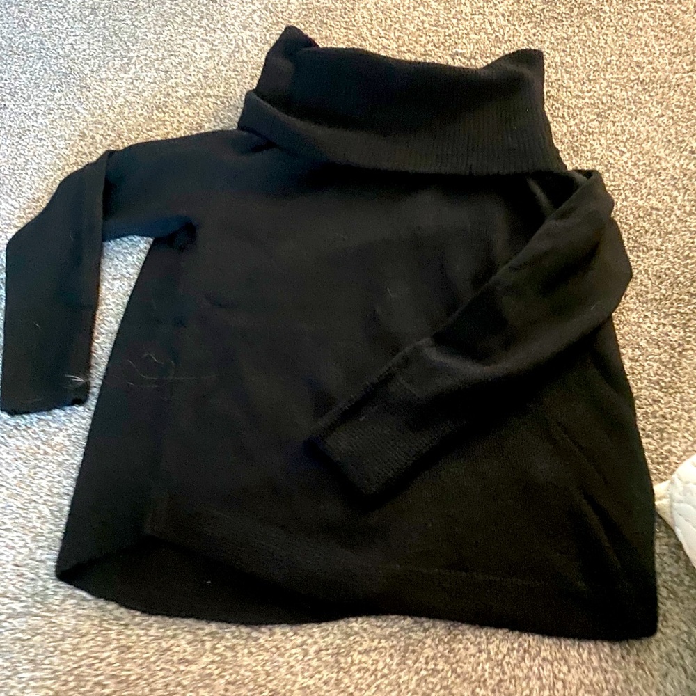 Off shoulder black sweater